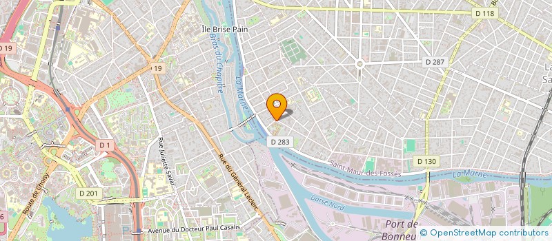 localisation de l'entreprise CAJA à SAINT-MAUR-DES-FOSSES