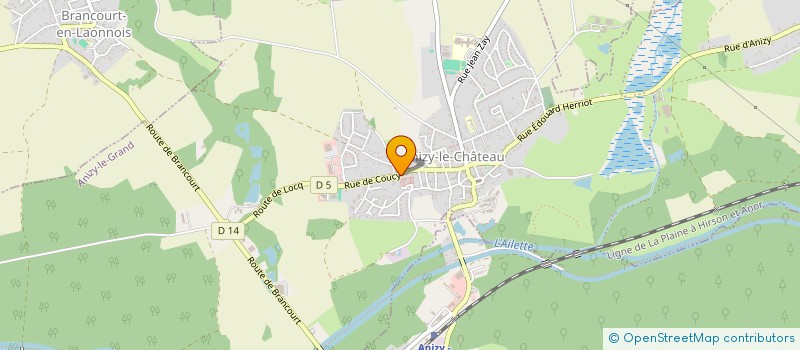 localisation de l'entreprise CAJA à ANIZY-LE-GRAND