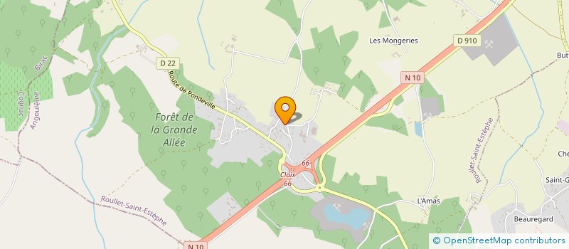 localisation de l'entreprise CAJA à ROULLET-SAINT-ESTEPHE