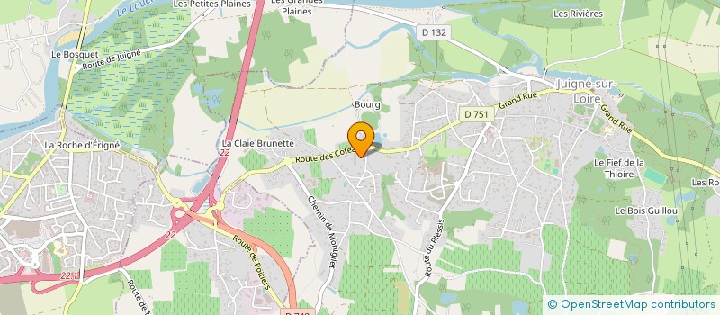 localisation de l'entreprise CAJA INVESTS  LES GARENNES SUR LOIRE