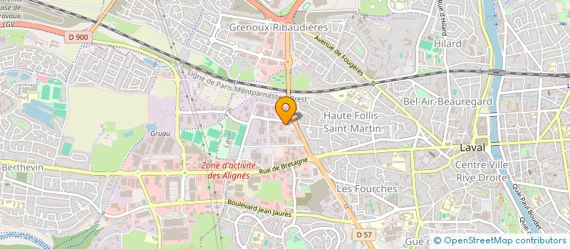 localisation de l'entreprise CAJAPO à LAVAL