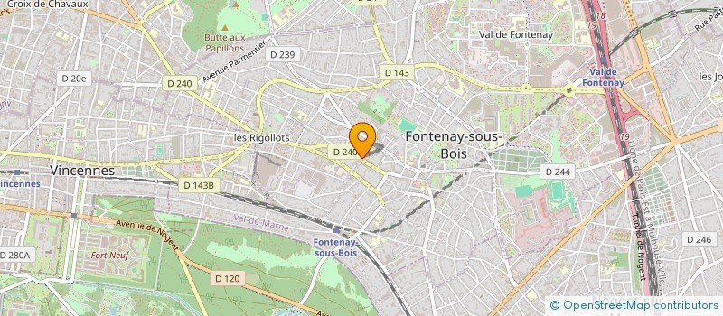 localisation de l'entreprise CAJAZZ'EAUX  FONTENAY SOUS BOIS