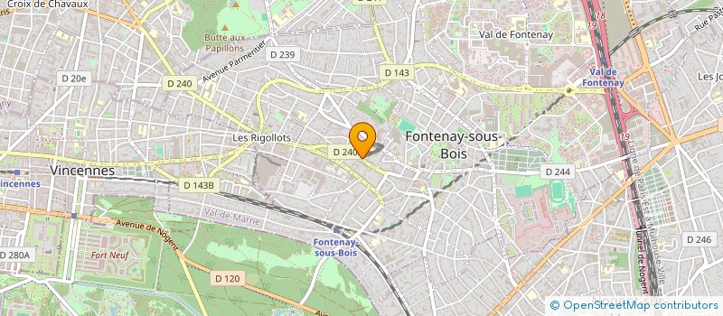 localisation de l'entreprise CAJAZZ'HOME à FONTENAY SOUS BOIS