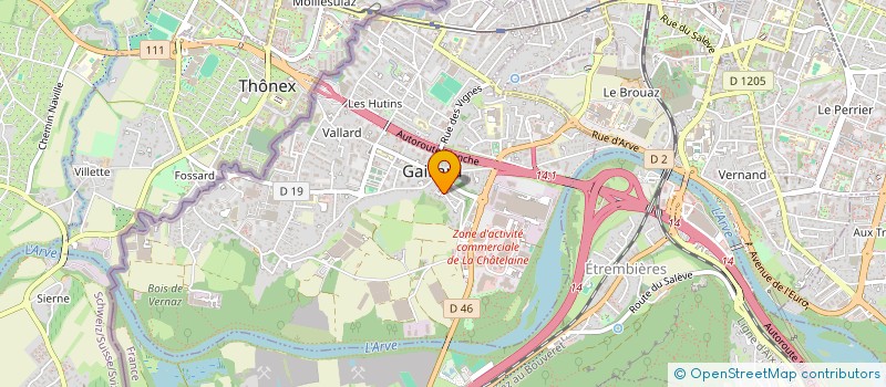 localisation de l'entreprise CAJEDI à GAILLARD