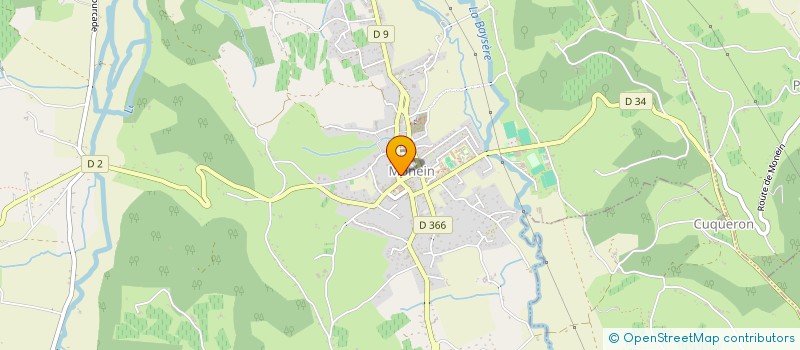 localisation de l'entreprise CAJEDIS à MONEIN