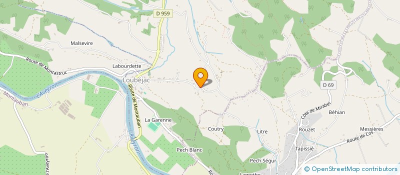 localisation de l'entreprise CAJEM  LAFRANCAISE