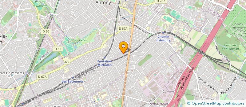 localisation de l'entreprise CAJEVI à ANTONY