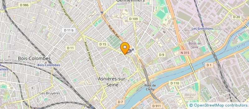 localisation de l'entreprise CAJIMA à ASNIERES-SUR-SEINE