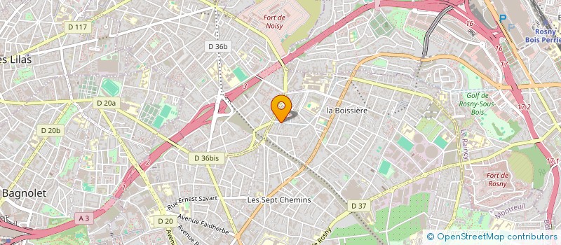 localisation de l'entreprise CAJO à MONTREUIL