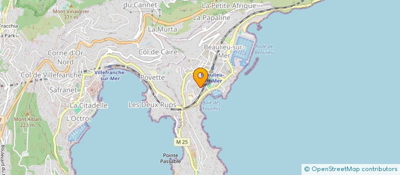 localisation de l'entreprise CAJOLETTE à BEAULIEU-SUR-MER