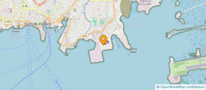 localisation de l'entreprise CAJOU 45  FORT-DE-FRANCE