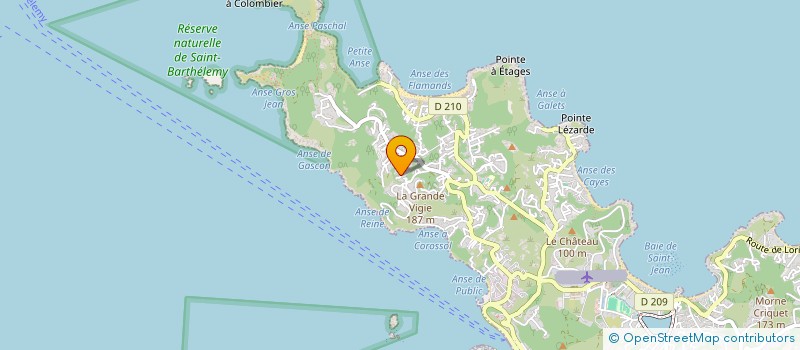 localisation de l'entreprise CAJOU  SAINT BARTHELEMY