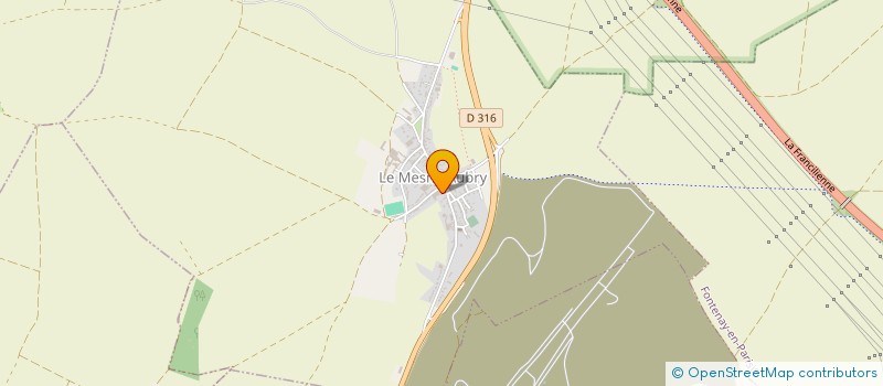 localisation de l'entreprise CAJOU  LE MESNIL-AUBRY