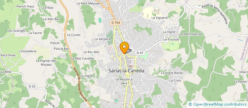 localisation de l'entreprise CAJU à SARLAT-LA-CANEDA