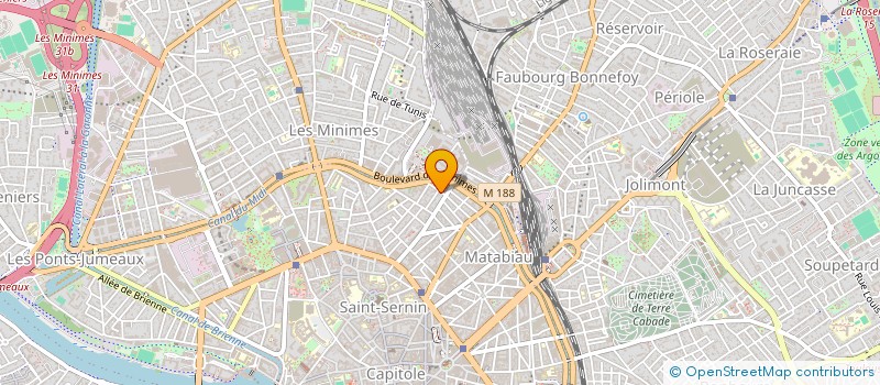 localisation de l'entreprise CAJU  TOULOUSE