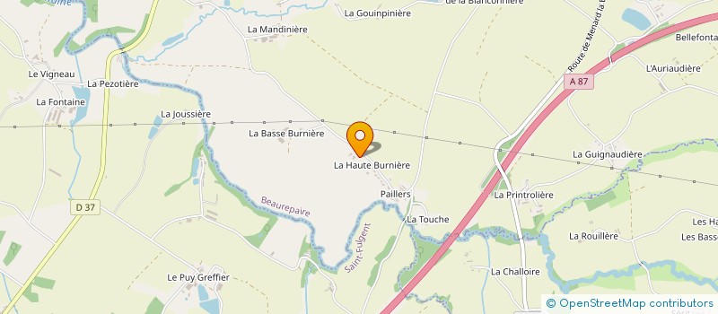 localisation de l'entreprise CAJUAL  BEAUREPAIRE