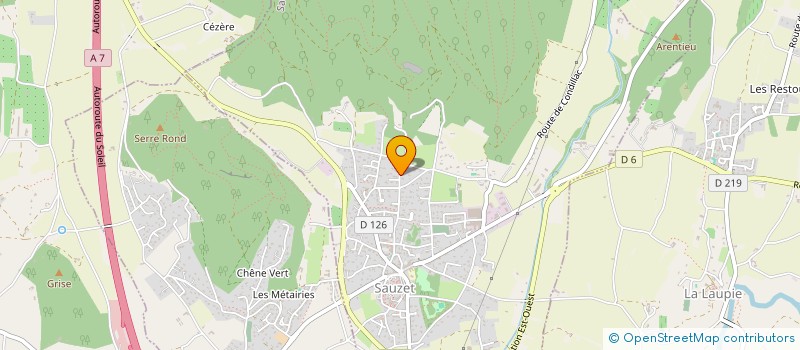 localisation de l'entreprise CAJUCA  SAUZET