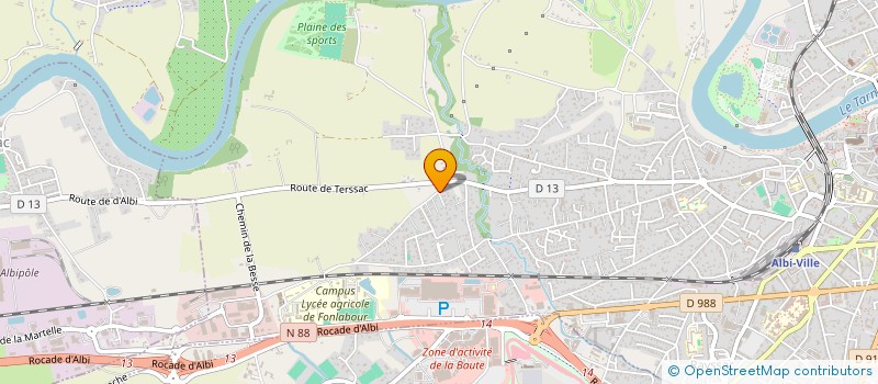 localisation de l'entreprise CAJUCO à ALBI