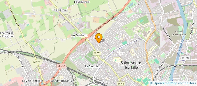 localisation de l'entreprise CAJULE  SAINT-ANDRE-LEZ-LILLE