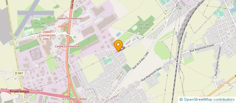 localisation de l'entreprise CAJULEE  VENDIN-LE-VIEIL