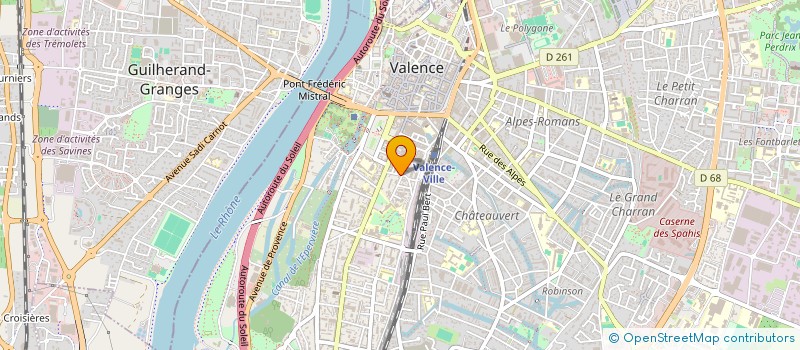 localisation de l'entreprise CAJUMA  VALENCE