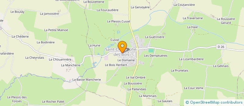 localisation de l'entreprise CAJUN MUSIC CLUB  SAINT-CHRISTOPHE-DES-BOIS