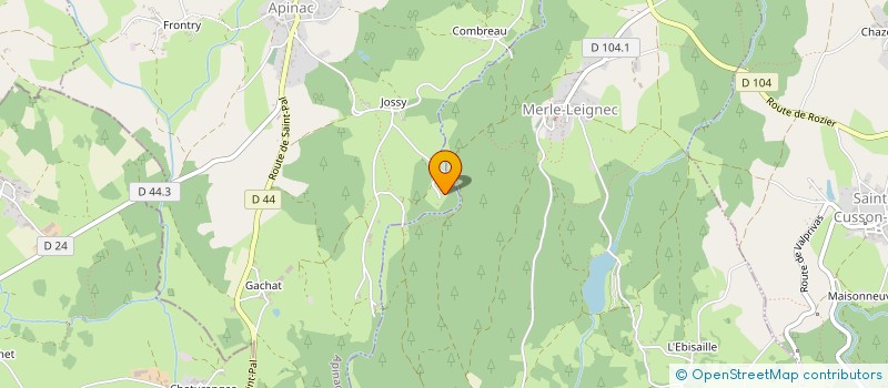 localisation de l'entreprise CAJURA  USSON-EN-FOREZ