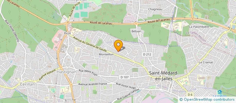 localisation de l'entreprise CAJUSTRE  SAINT-MEDARD-EN-JALLES