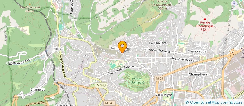 localisation de l'entreprise CAJUZO  CLERMONT-FERRAND