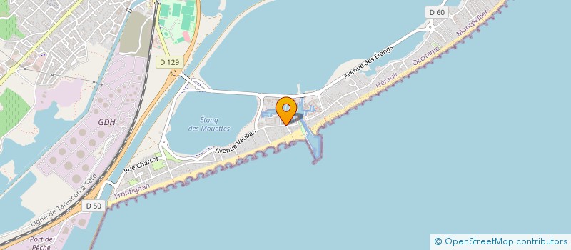 localisation de l'entreprise CAK-IMMO à FRONTIGNAN