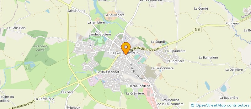 localisation de l'entreprise CAKE CITRON à LA GAUBRETIERE