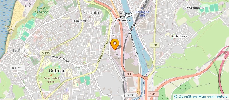 localisation de l'entreprise CAKIGO  OUTREAU