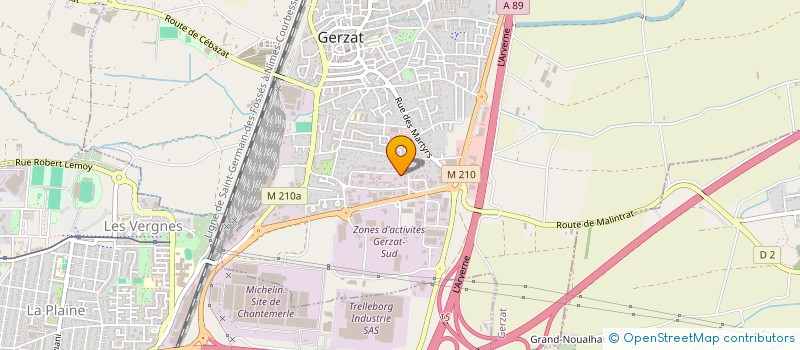 localisation de l'entreprise CAKIR  GERZAT