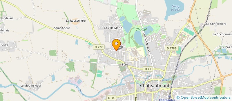 localisation de l'entreprise CAKIR FACADES  CHATEAUBRIANT