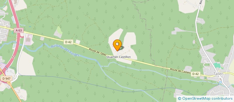 localisation de l'entreprise CAL CAL  CASTETS