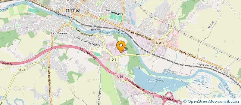 localisation de l'entreprise CAL'ISOL à ORTHEZ