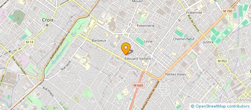 localisation de l'entreprise CALA 2  ROUBAIX