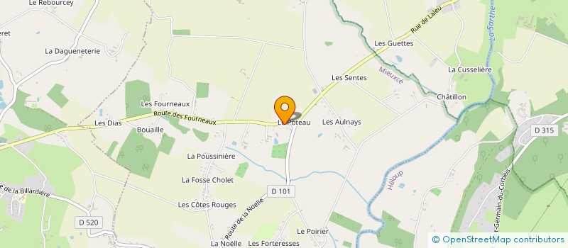 localisation de l'entreprise CALA à MIEUXCE