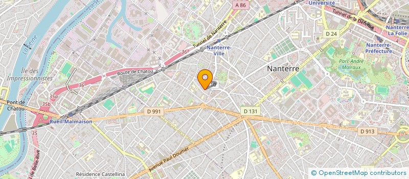 localisation de l'entreprise CALA CONSULTING  NANTERRE