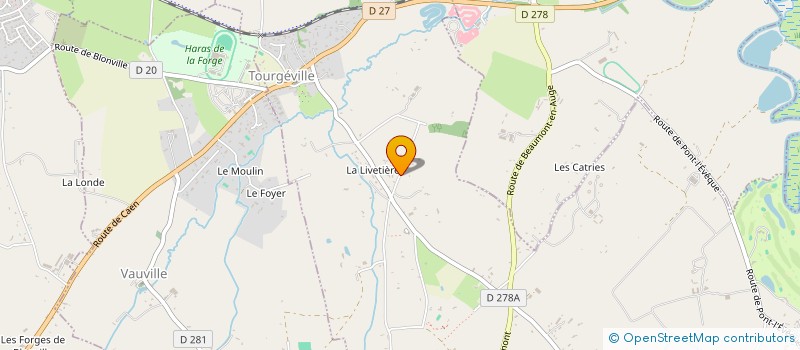 localisation de l'entreprise CALA INVEST  TOURGEVILLE