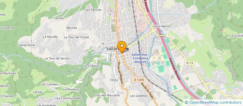 localisation de l'entreprise CALA LUNA à SALLANCHES