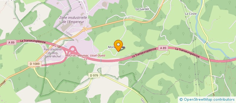localisation de l'entreprise CALAA à USSEL