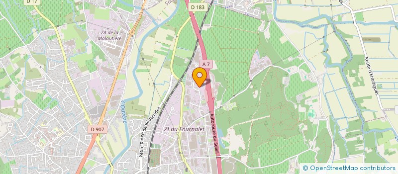 localisation de l'entreprise CALABAS INDUSTRIE à SORGUES