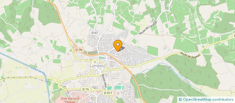 localisation de l'entreprise CALABRESE  LAMBESC