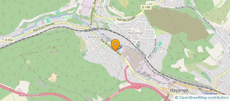 localisation de l'entreprise CALABRIA  KNUTANGE