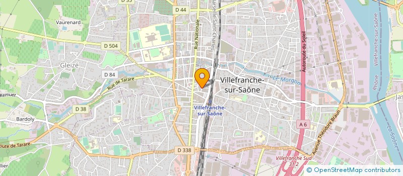 localisation de l'entreprise CALAD' AJEF (ACTION JEUNESSE ENFANCE FAMILLE ) à VILLEFRANCHE-SUR-SAONE