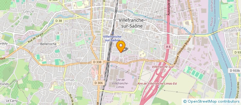 localisation de l'entreprise CALAD'EDIFICES à VILLEFRANCHE-SUR-SAONE