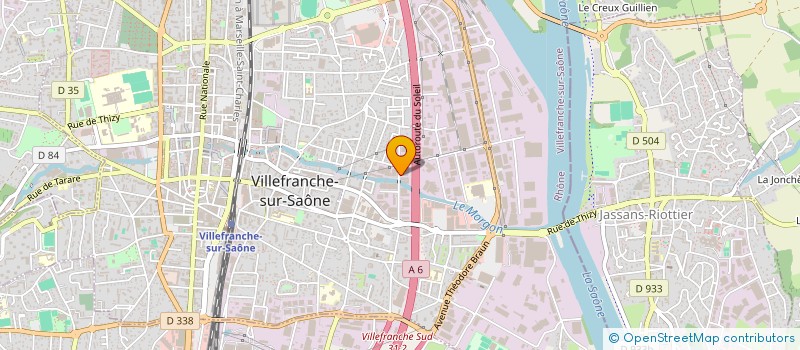 localisation de l'entreprise CALAD'FIB à VILLEFRANCHE-SUR-SAONE