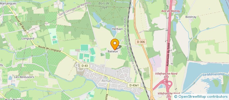 localisation de l'entreprise CALAD JARDINAGE  ARNAS