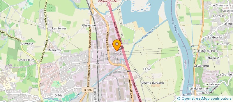 localisation de l'entreprise CALAD METAL BATIMENT  ARNAS